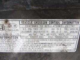 2017 Honda Accord Sport Black Sedan 2.4L AT #A22619